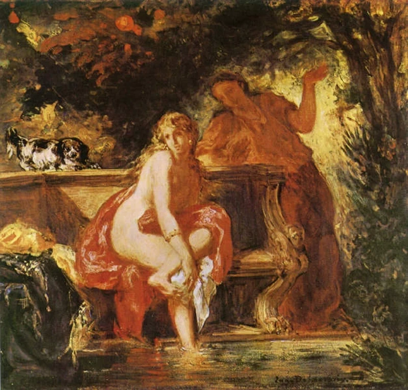 Susanna al bgno, 1850